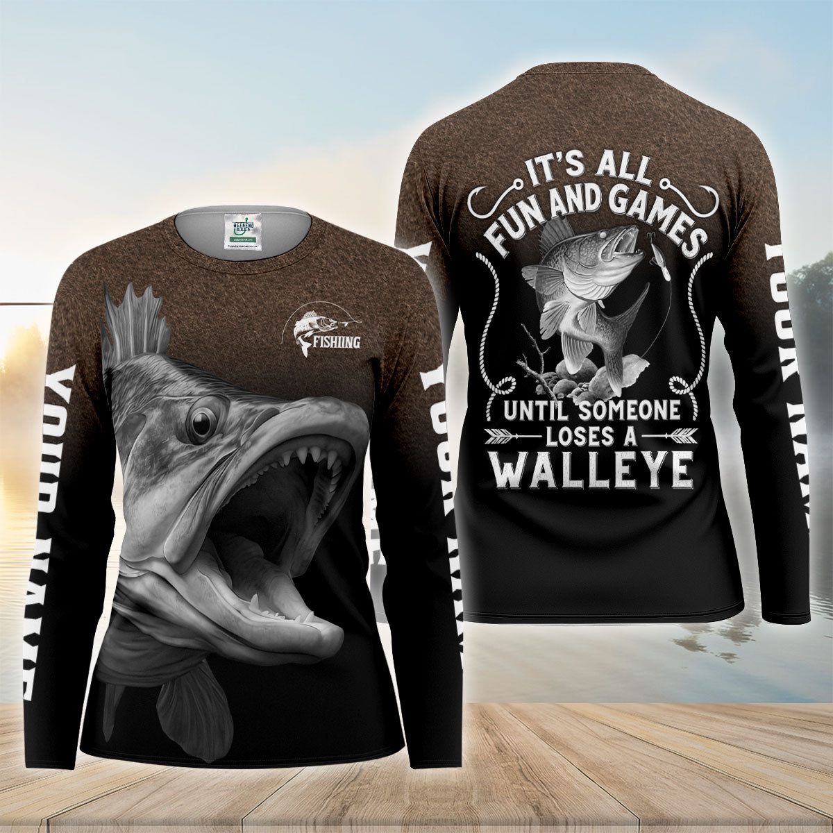 It's All Fun And Games Until Someone Loses A Walleye UPF Shirt, Womens Shirt, Fishing Shirt