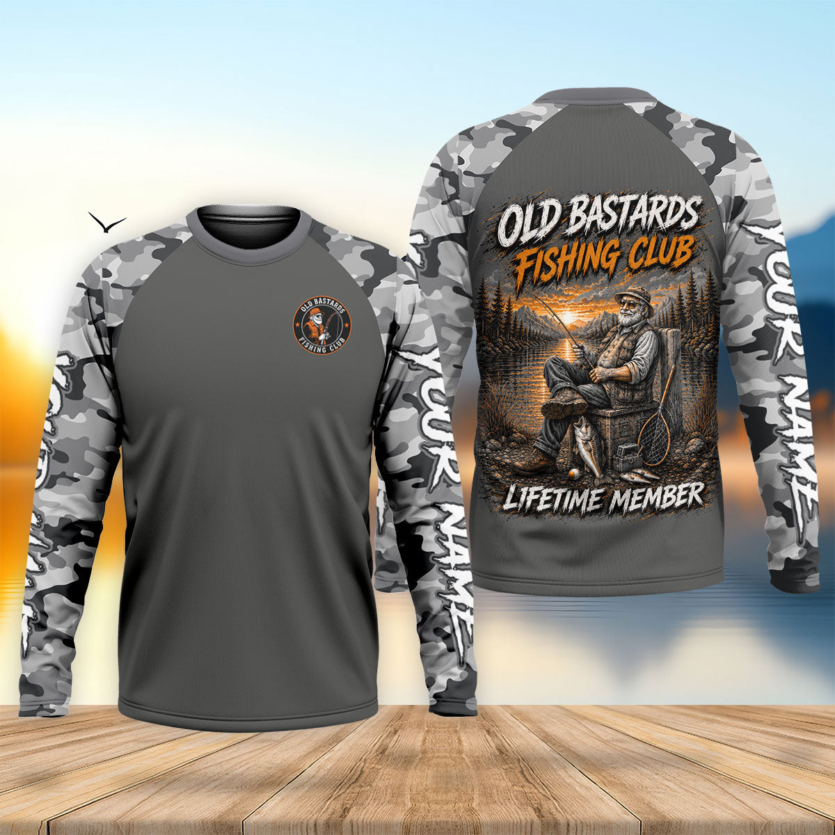 Old Bastards Fishing Club Lifetime Member Shirt, Fishing Shirts For Men, Fishing T Shirt