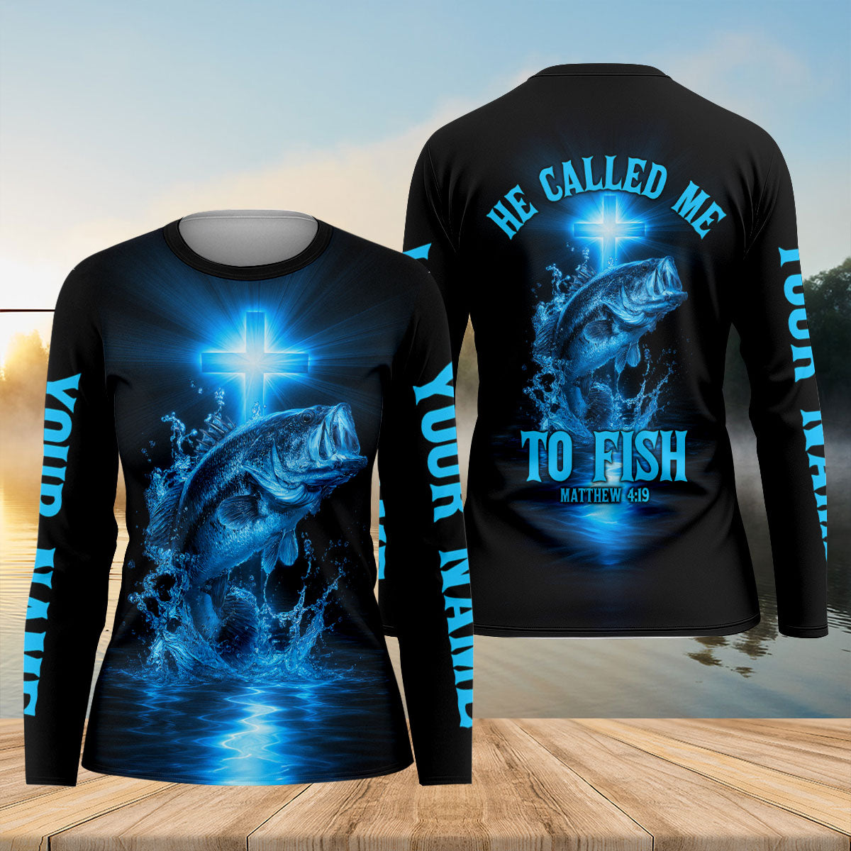 He Called Me To Fish Christian Bass Fishing UPF Shirt, Fishing Shirt For Women, Fishing Gifts