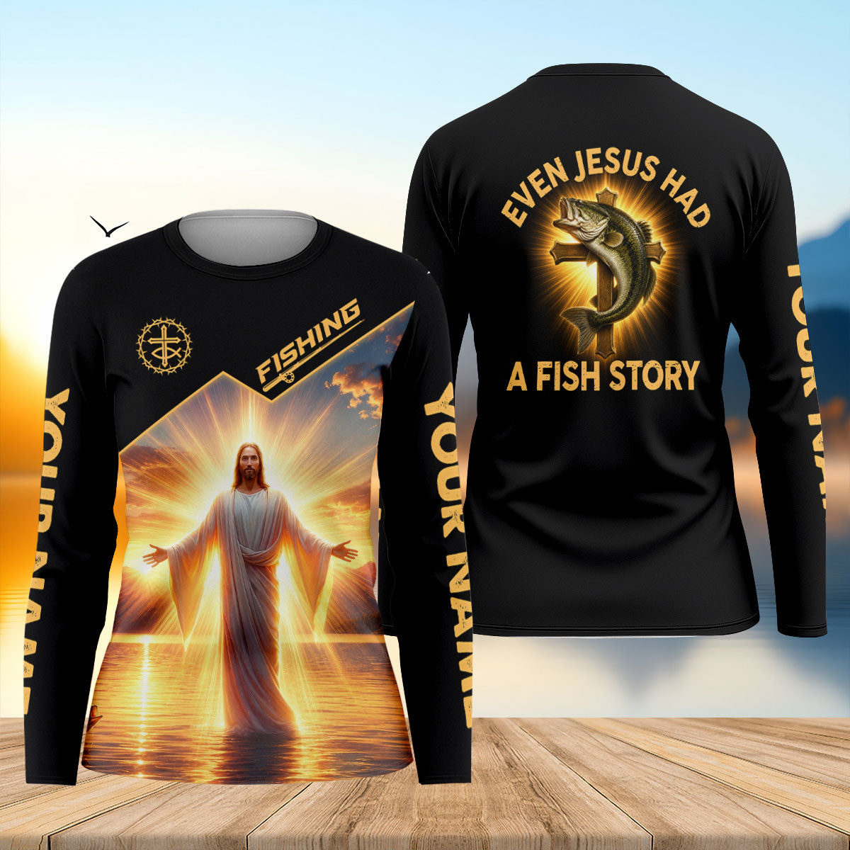 Even Jesus Had A Fish Story Christian Fishing UPF Shirt, Fishing Shirt For Women, Fishing Gifts