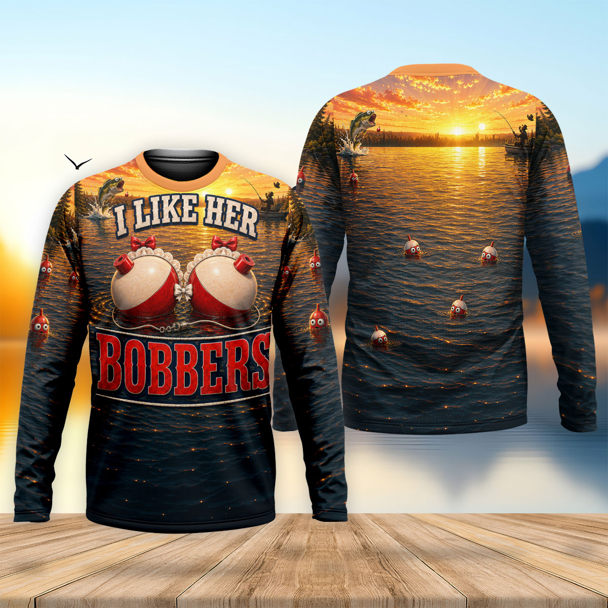 I Like Her Bobbers Funny Fishing UPF Shirt, Funny Fishing Shirt For Men, Fisherman Gift