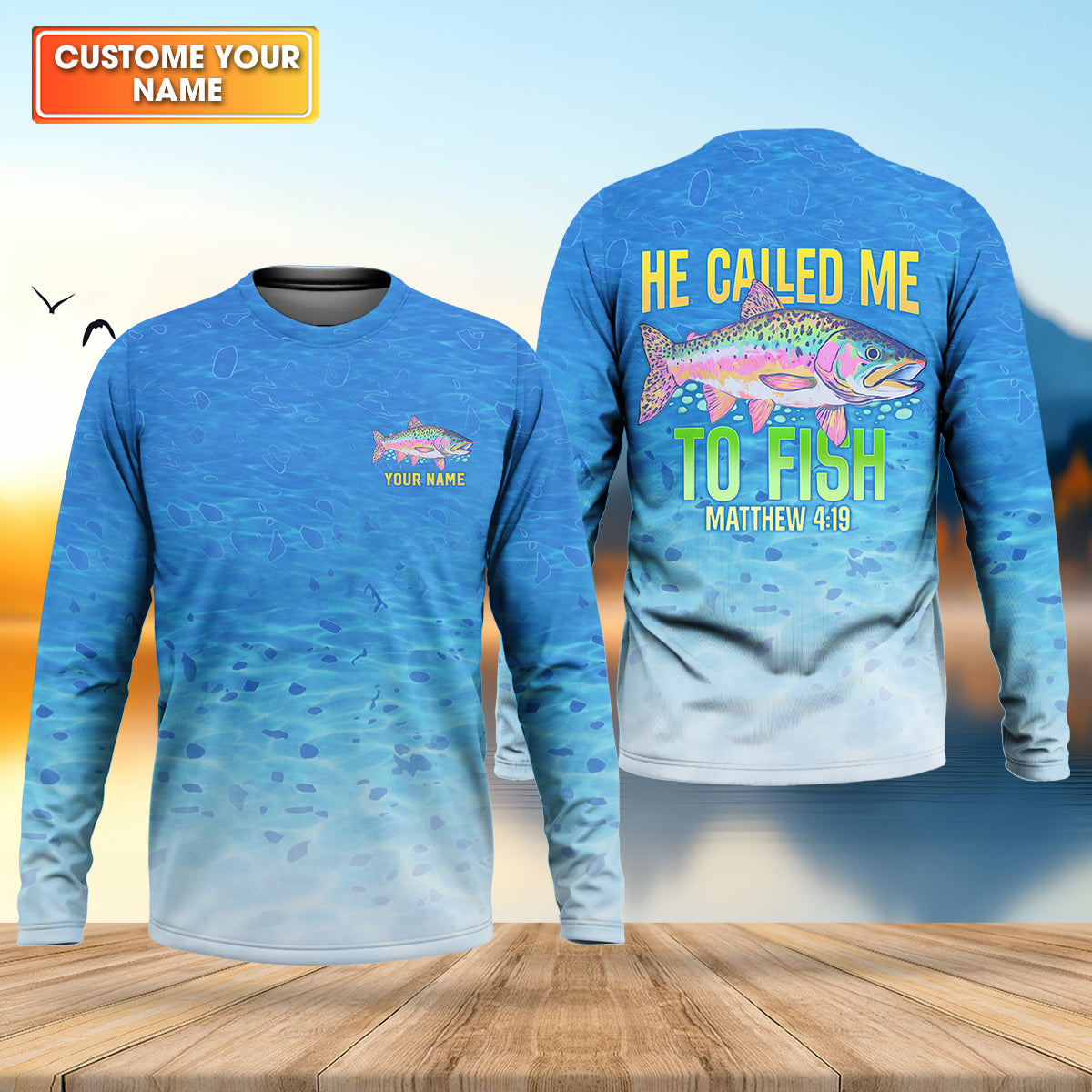 He Called Me To Fish Christian Fishing Shirt, Fishing UPF Shirts, Fisherman Gift For Men