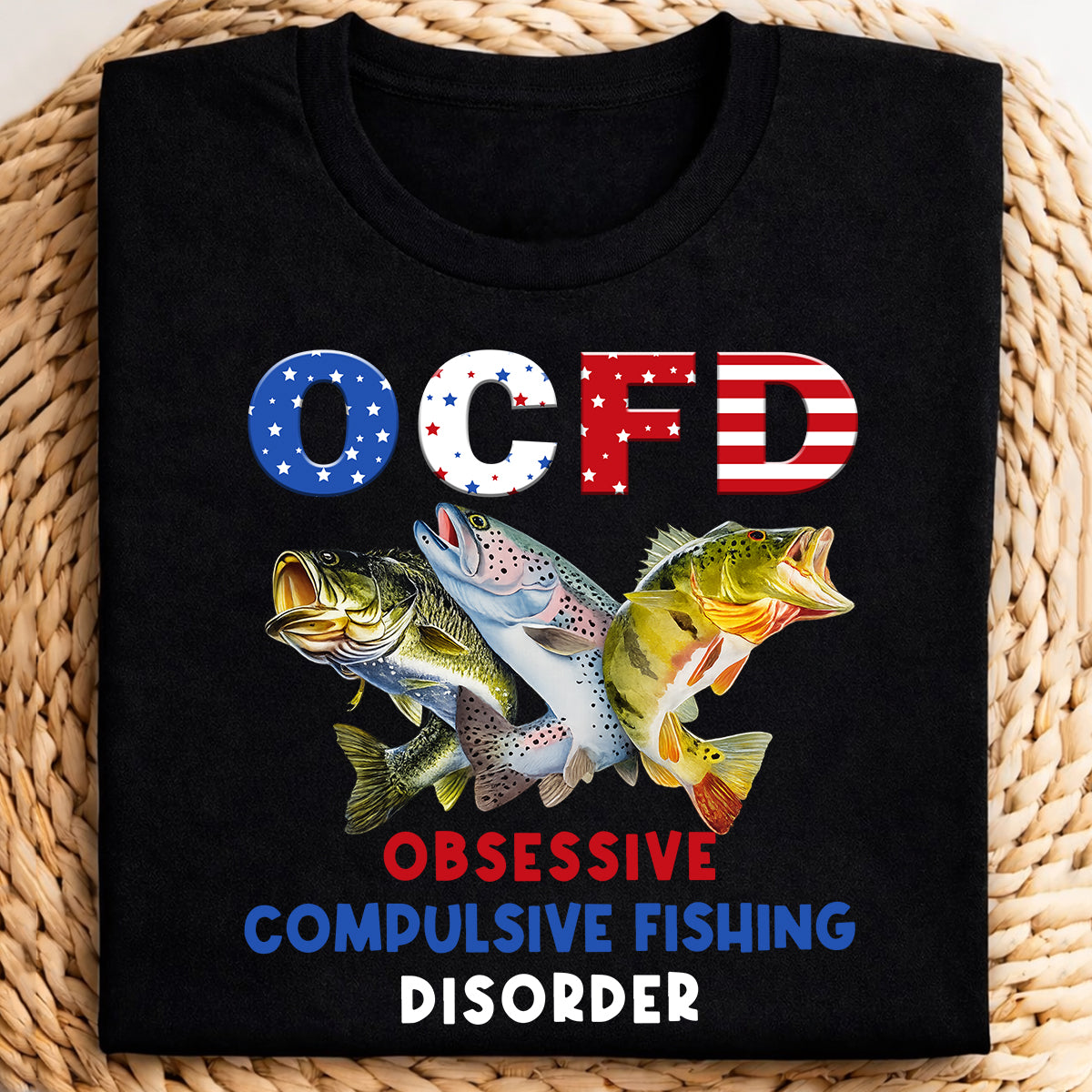 OCFD Funny Fishing Shirt, Patriotic Fishing Tee Shirts, 250th Anniversary Fishing Shirts For Men