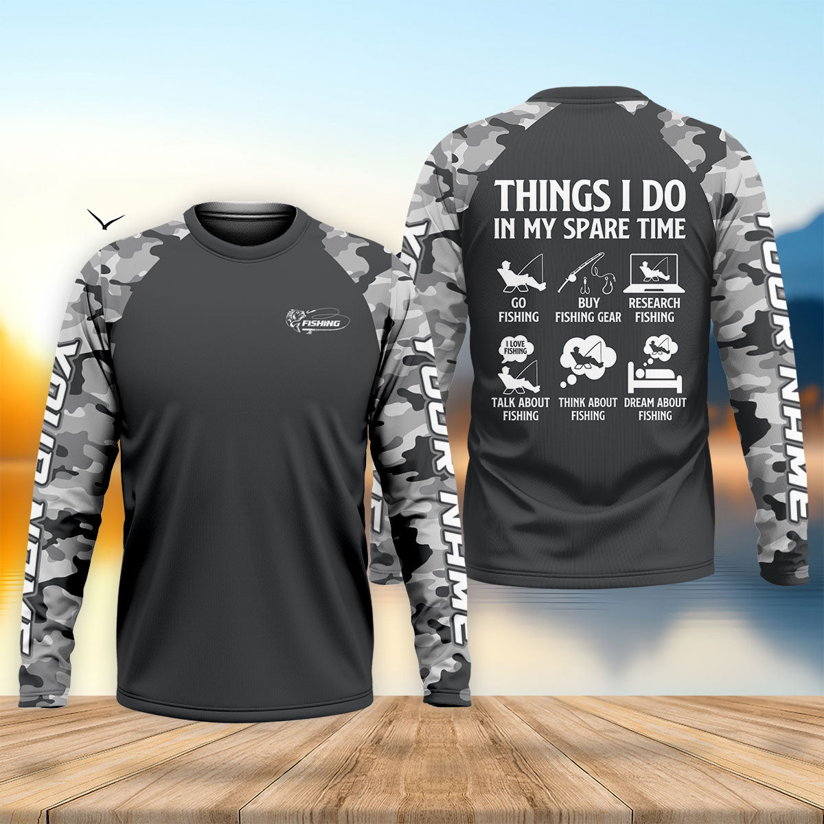 Things I Do In My Spare Time Fishing UPF Shirt, Fishing Shirts For Men, Fishing Gifts