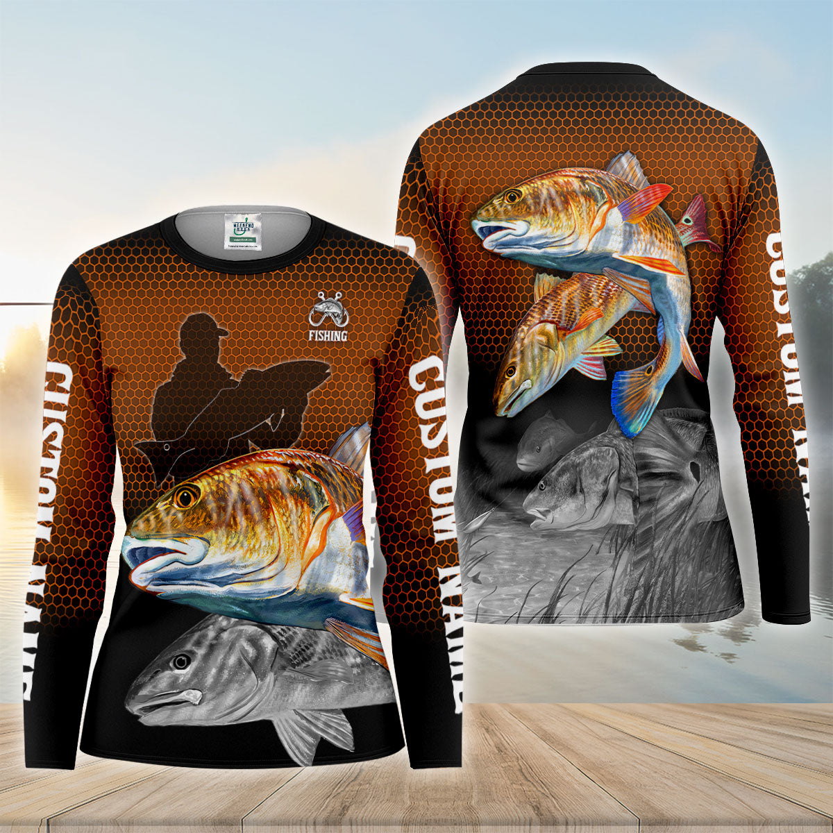 Redfish Saltwater Fishing UPF Shirt, Women's Fishing Shirt, Saltwater Life T Shirts