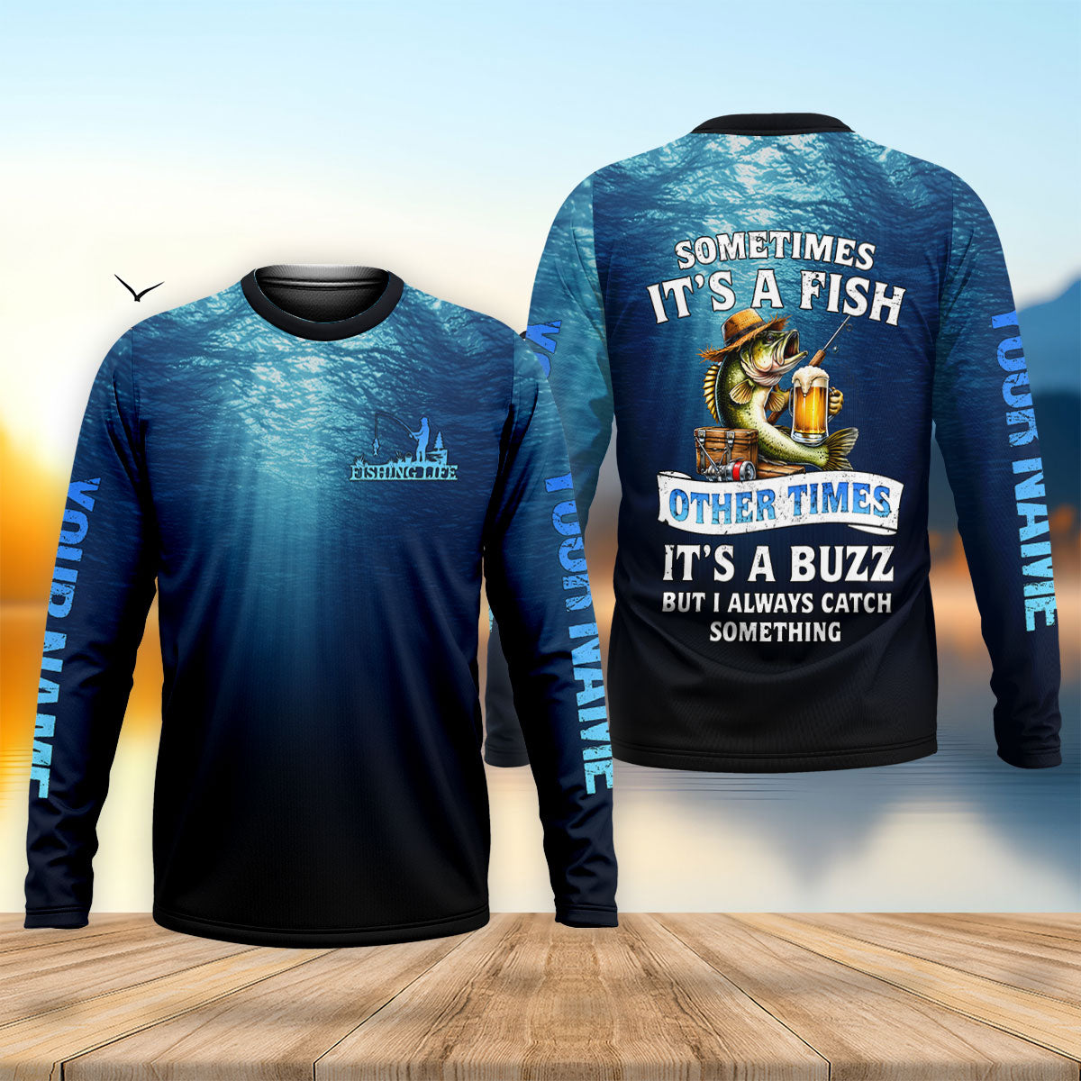 Sometimes It's A Fish Other Times It's A Buzz Shirt, Funny Fishing Shirt For Men, Fishing Shirt