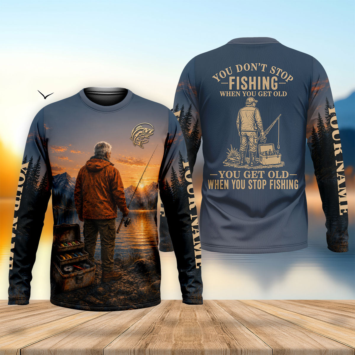 Custom You Dont Stop Fishing When You Get Old UPF Shirt, Fishing Shirts For Men, Fishing Shirt