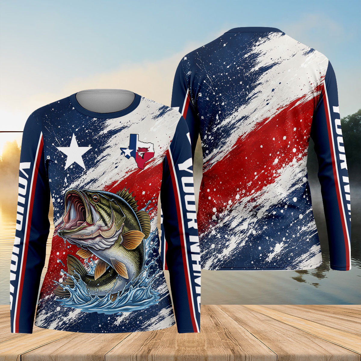 Texas Bass Fishing UPF Polo Shirt, Fishing Shirts For Women, Women's Fishing Shirts