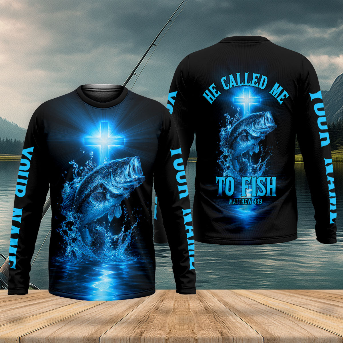 He Called Me To Fish Christian Bass Fishing UPF Shirt, Fishing Shirt For Men, Fisherman Gift