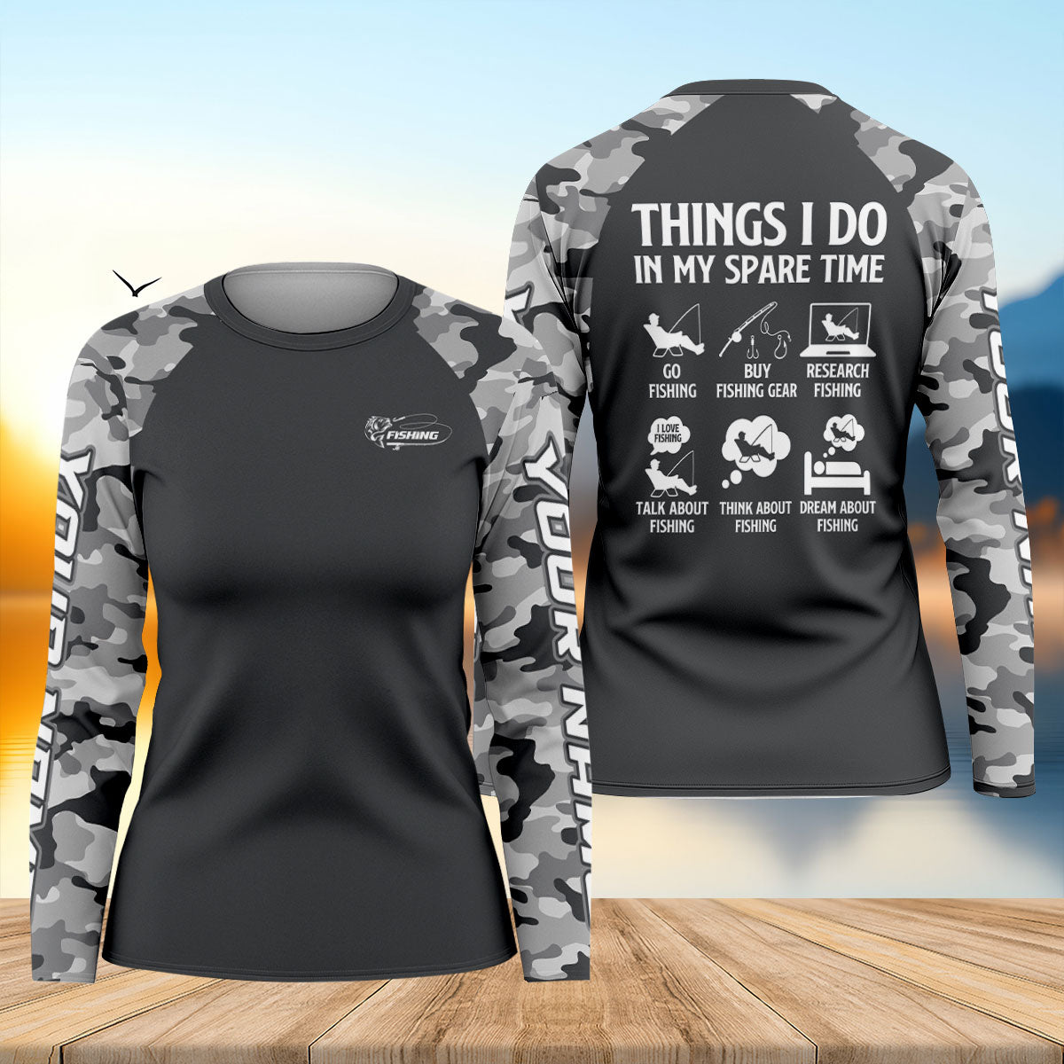 Things I Do In My Spare Time Fishing UPF Shirt, Fishing Shirts For Women, Women's Fishing Shirt