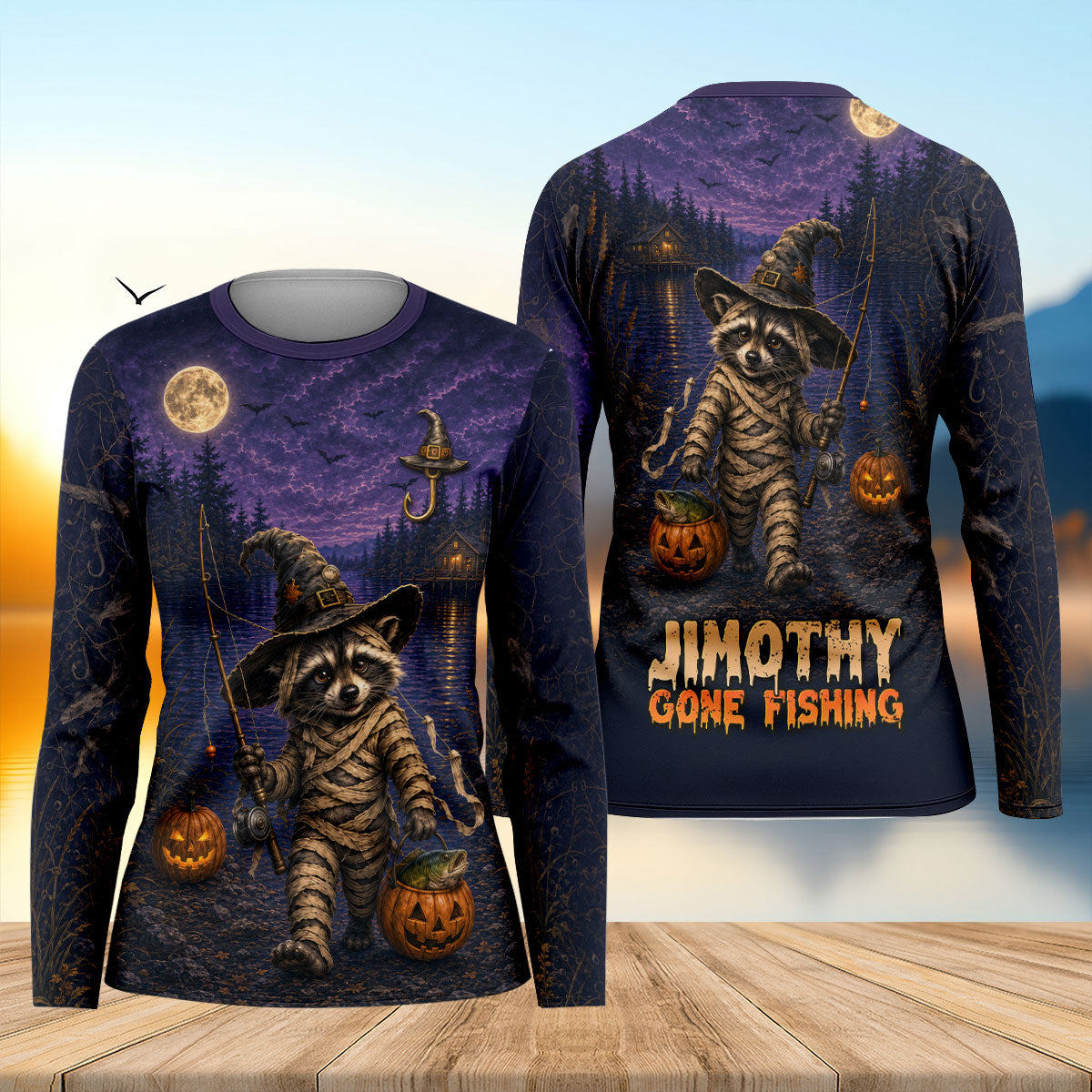 Jimothy Gone Fishing Halloween UPF Shirt, Fishing Shirts For Women, Fishing Gifts