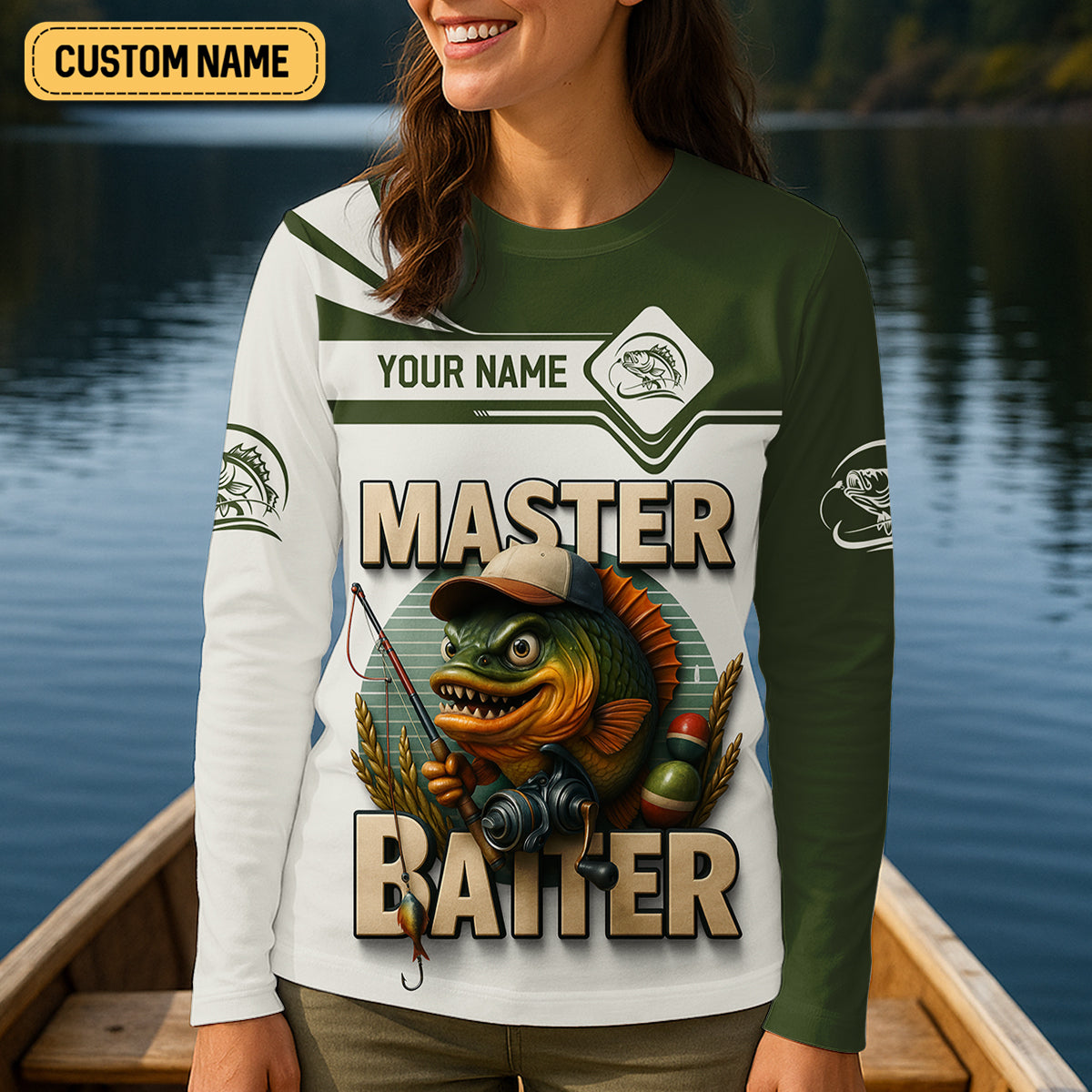 Master Baiter SPF Shirts, Long Sleeve Sun Shirt, Women Fishing Shirt, Funny Fishing Shirt