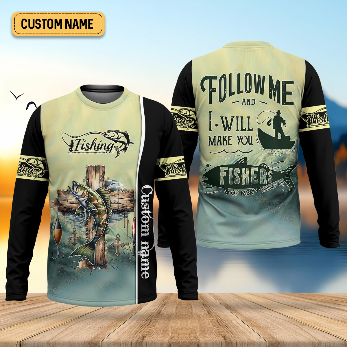 And I Will Make You Fishers Of Men Christian Fishing SPF Shirt For Men, Gift For Fisherman