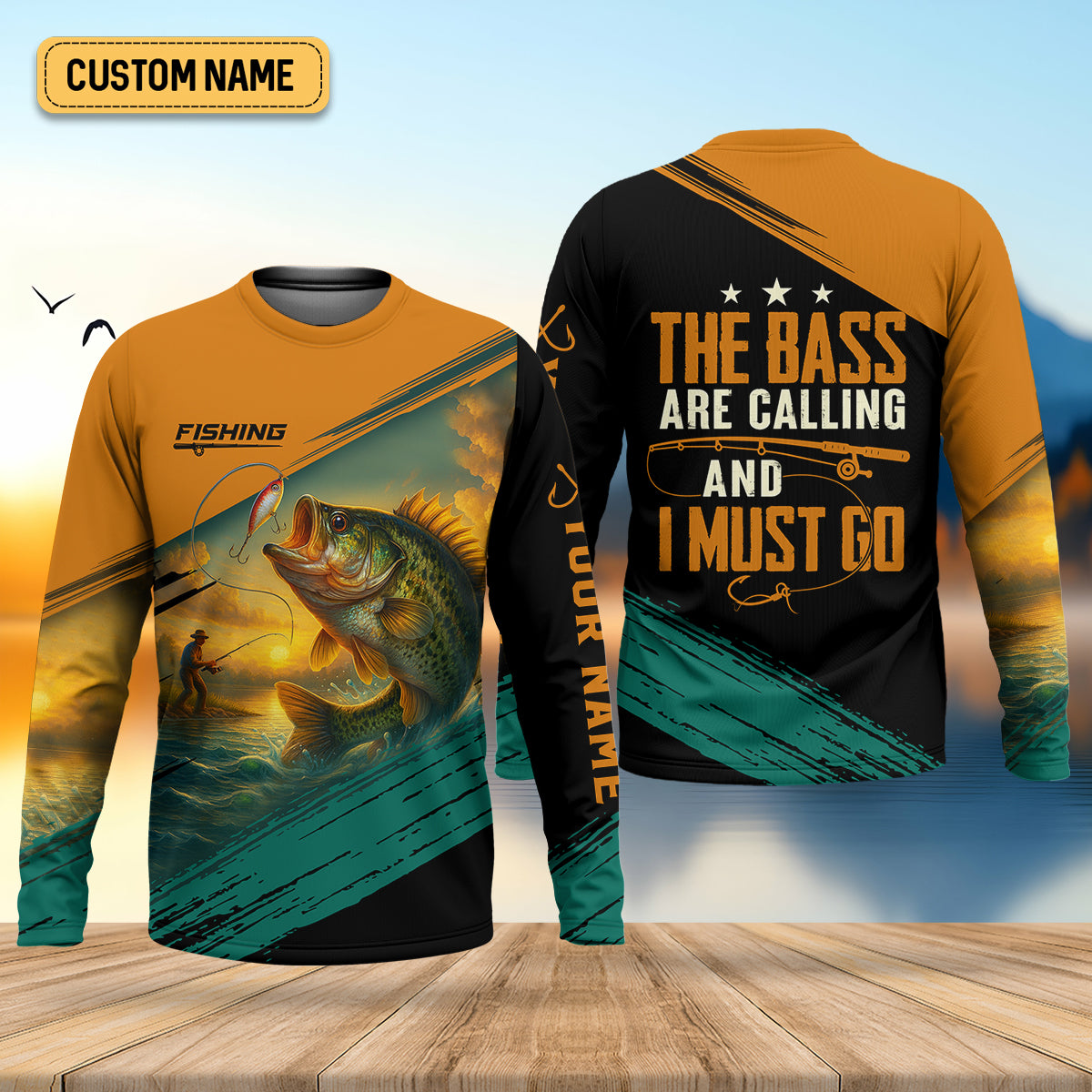 The Bass Are Calling And I Must Go SPF Shirt For Men, Gift For Fisherman, Largemouth Bass Fishing