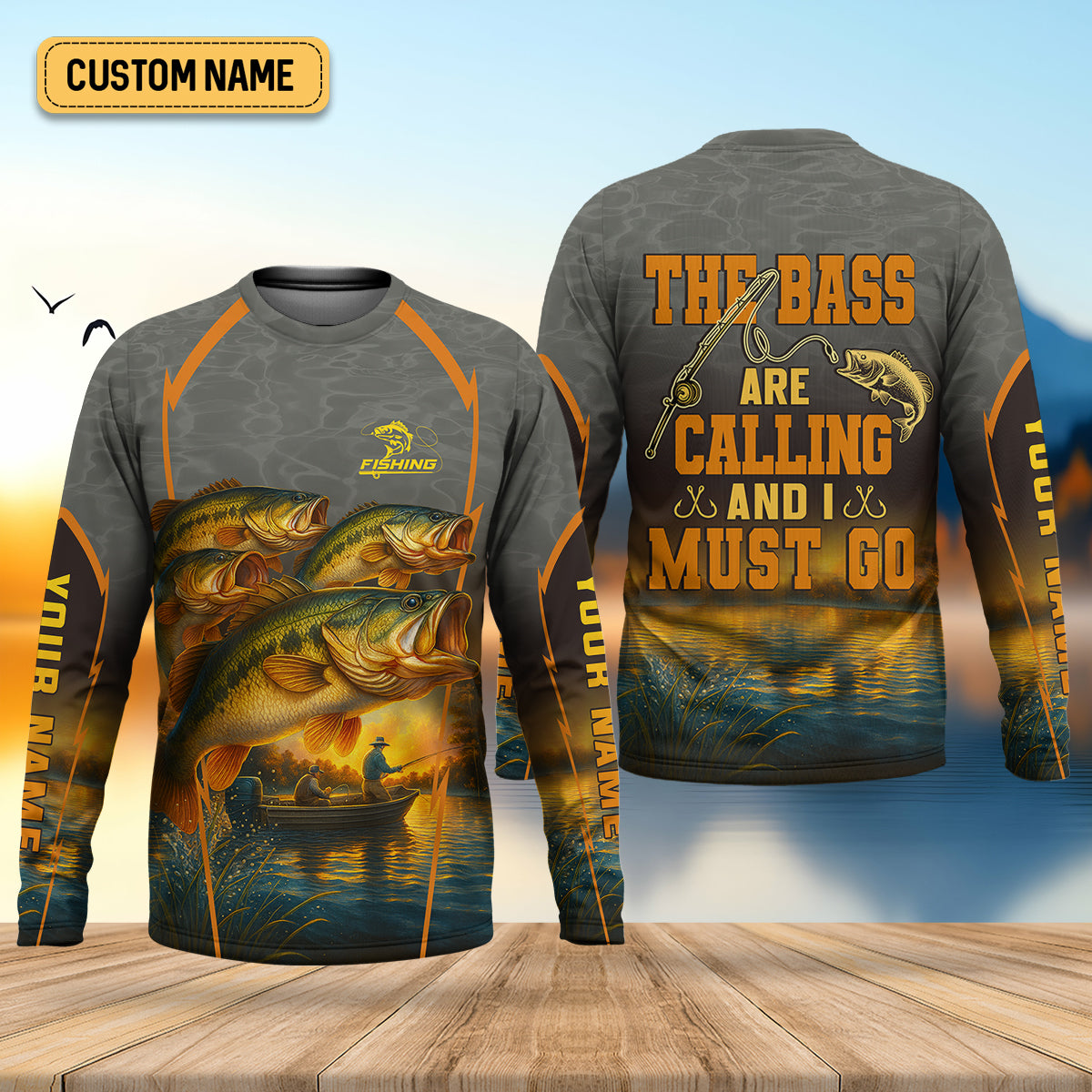 The Bass Are Calling And I Must Go Largemouth Bass Fishing SPF Shirt For Men, Funny Fishing Shirt