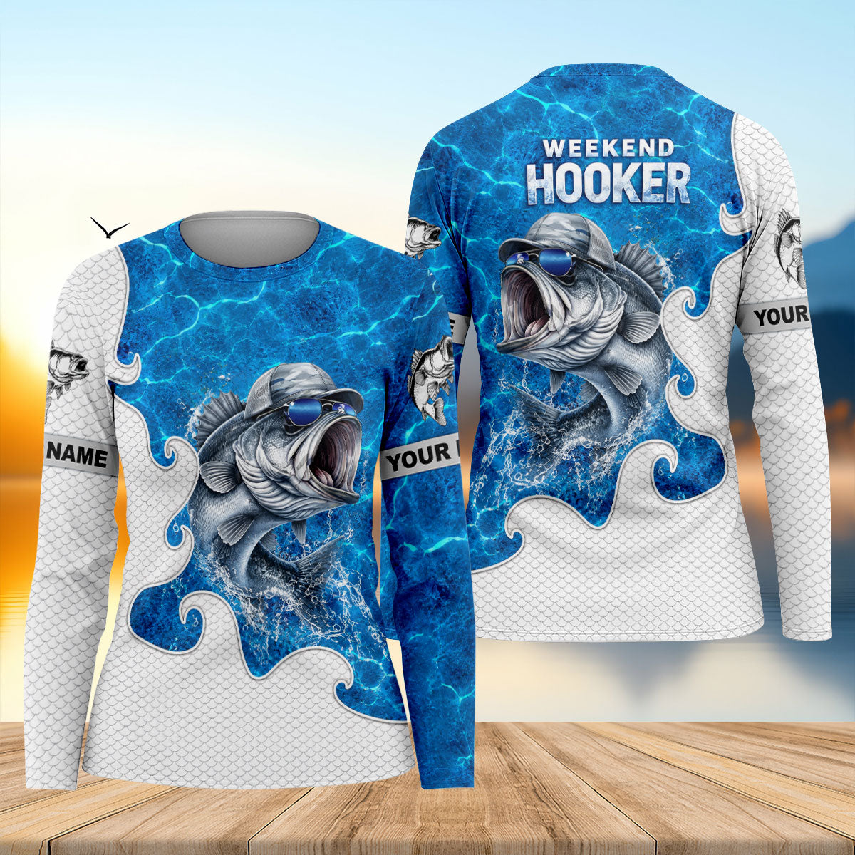 Weekend Hooker Custom Bass Fishing Shirt, Fishing Shirts For Women, Fishing Apparel