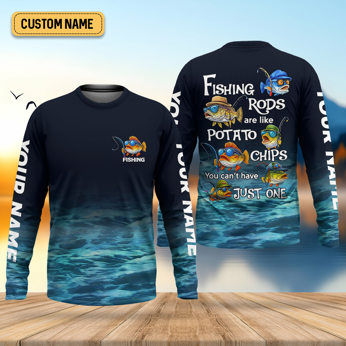 Fishing Rods Are Like Potato Chips Funny Fishing Shirt, SPF Shirt For Men, Gift For Fisherman