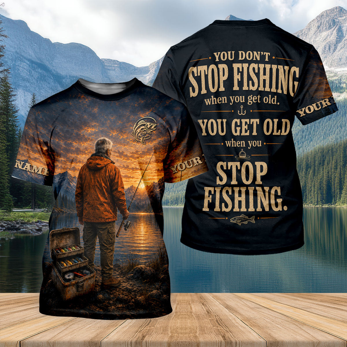 You Don't Stop Fishing When You Get Old UPF Shirt, Women's Fishing Shirt, Fishing Apparel
