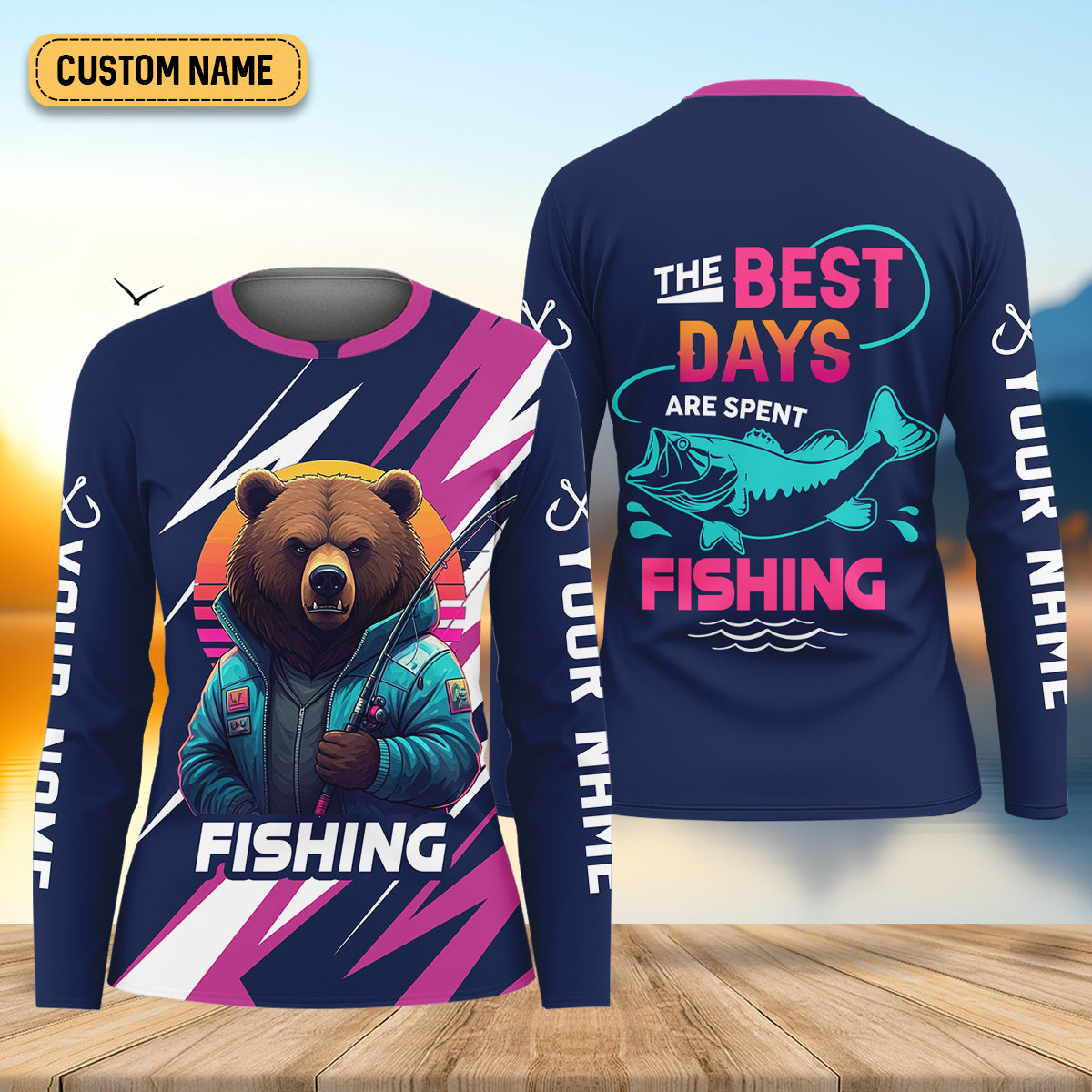 The Best Days Are Spent Fishing Shirt For Women, Fishing Gift Ideas, Female Fishing Shirts