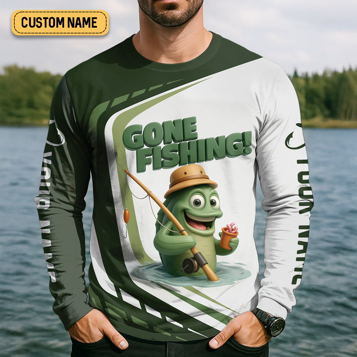 Gone Fishing, Fishing Is Not Just A Hobby, It's A Way Of Life SPF Shirts, Fishing Shirts For Men, Fisherman Gift