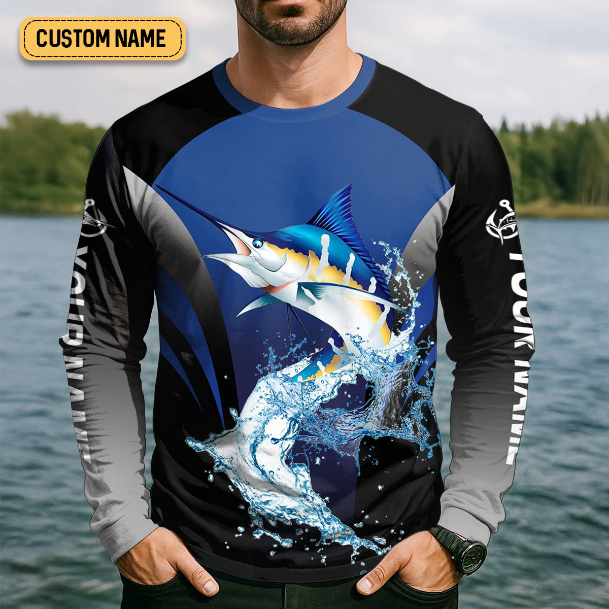 Marlin Fishing, Chasing The Billfish Dream SPF Shirts, Fishing Shirts For Men, Fisherman Gift