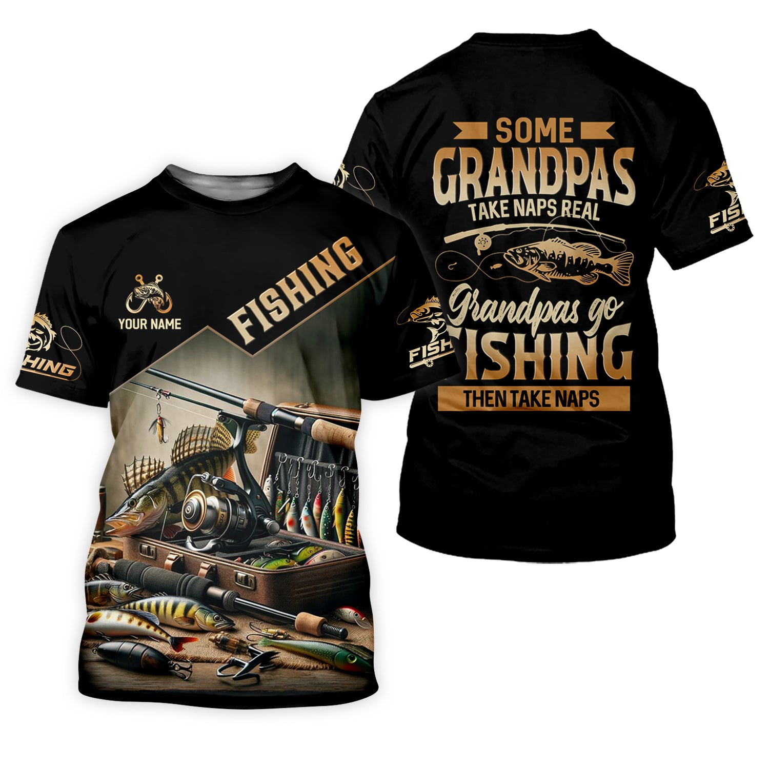 Some Grandpas Take Naps, Grandpa Fishing SPF Shirt, Best Fishing Gifts, Hilarious Fishing Shirts