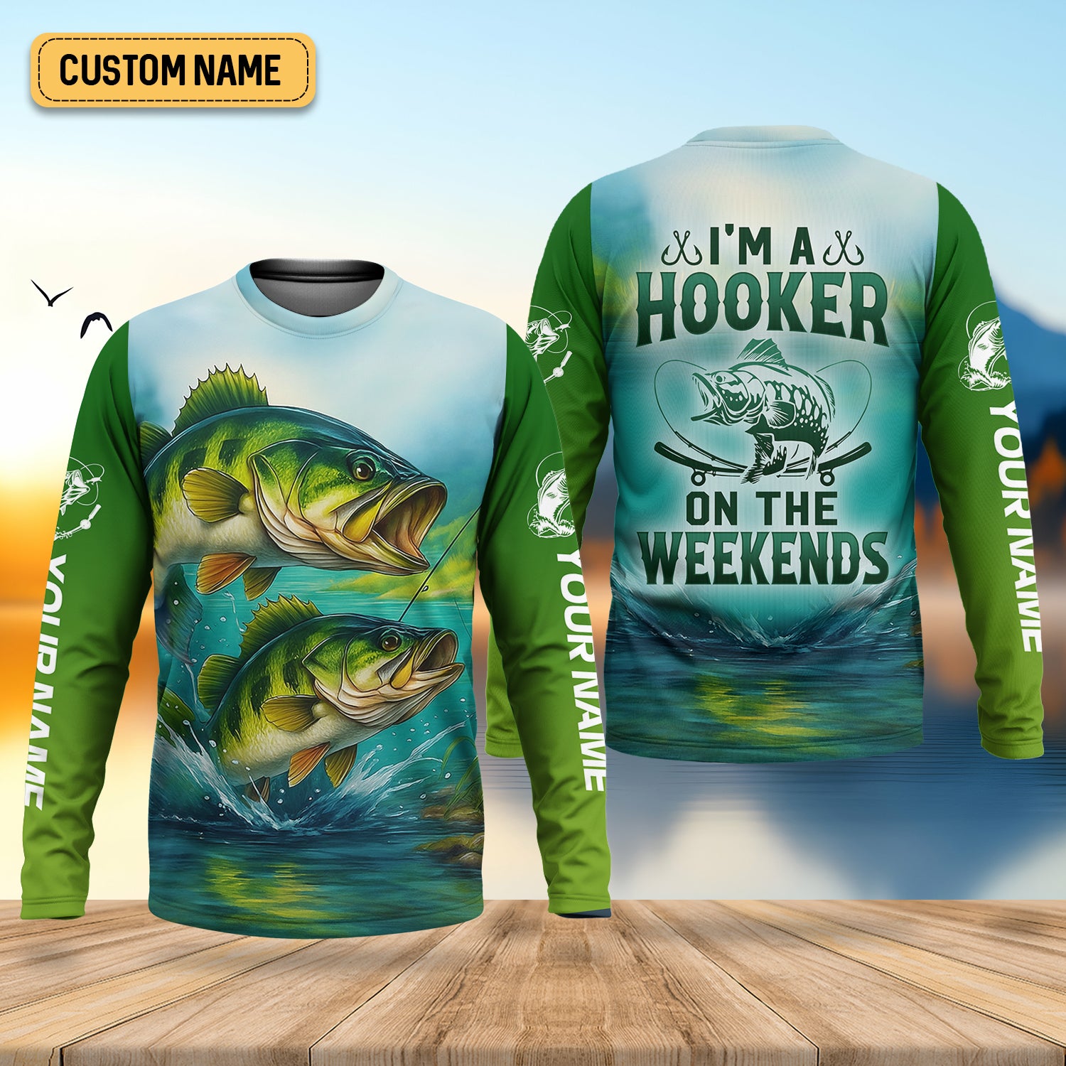 I'm A Hooker Fishing UV Shirts, Funny Fishing Shirt, Fisherman Outfit, Fishing Shirts For Men