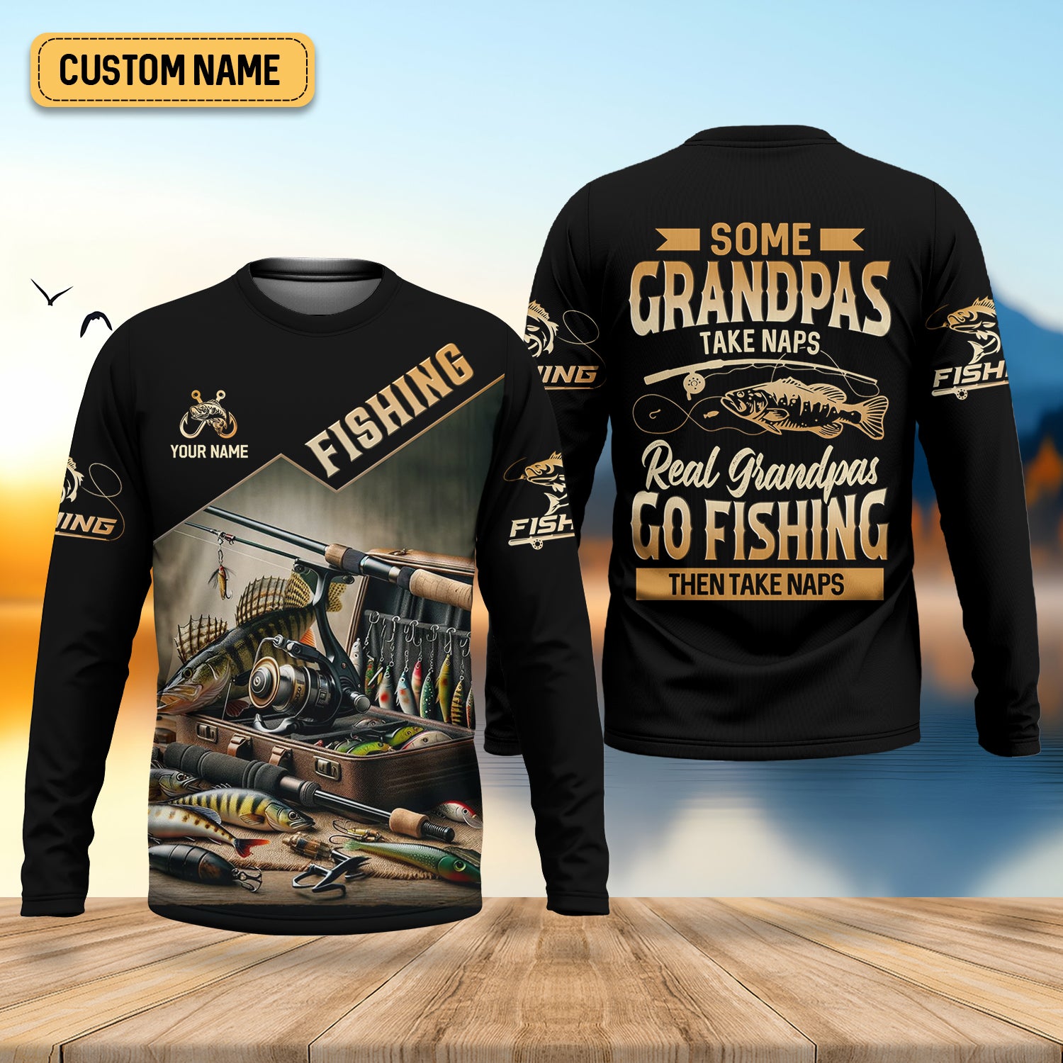 Some Grandpas Take Naps, Grandpa Fishing SPF Shirt, Best Fishing Gifts, Hilarious Fishing Shirts