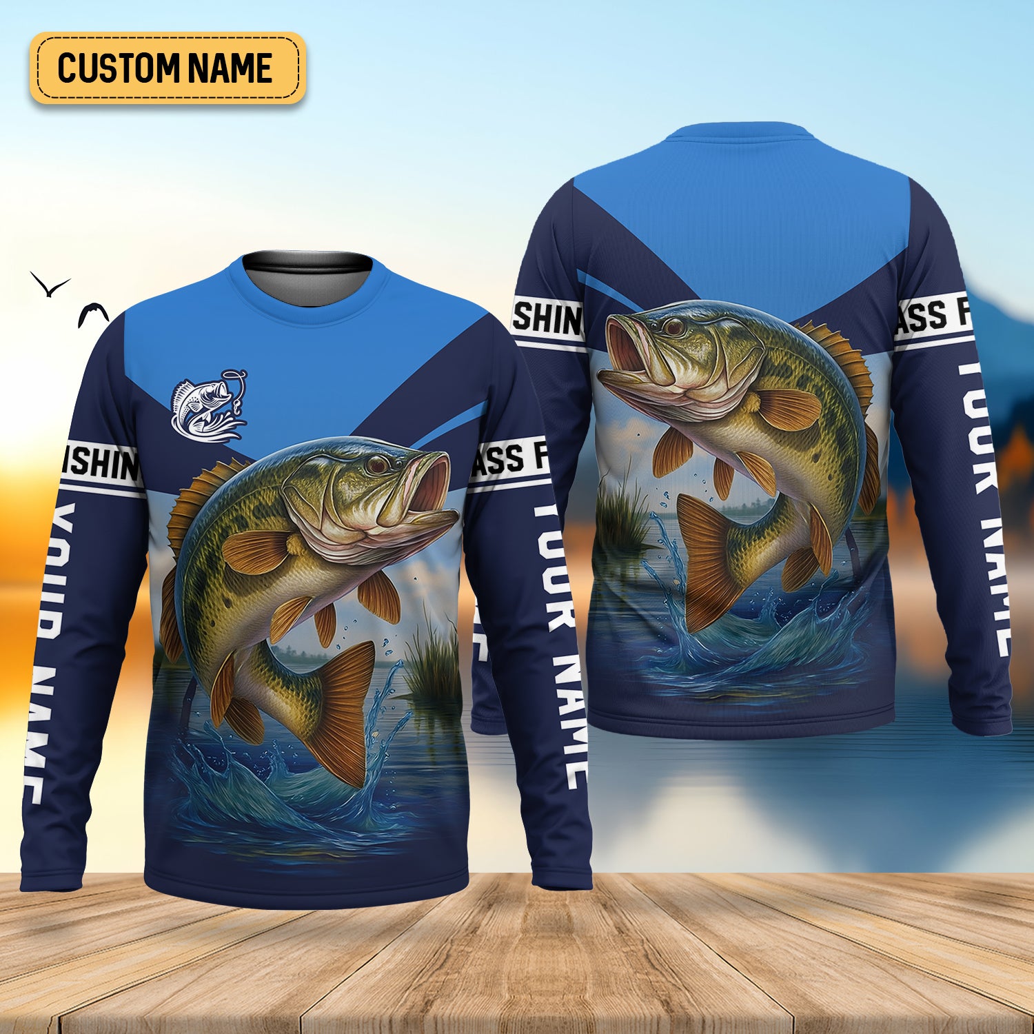 Largemouth Bass Fishing SPF Shirt For Men, Fisherman Outfit, Gift For Fisherman