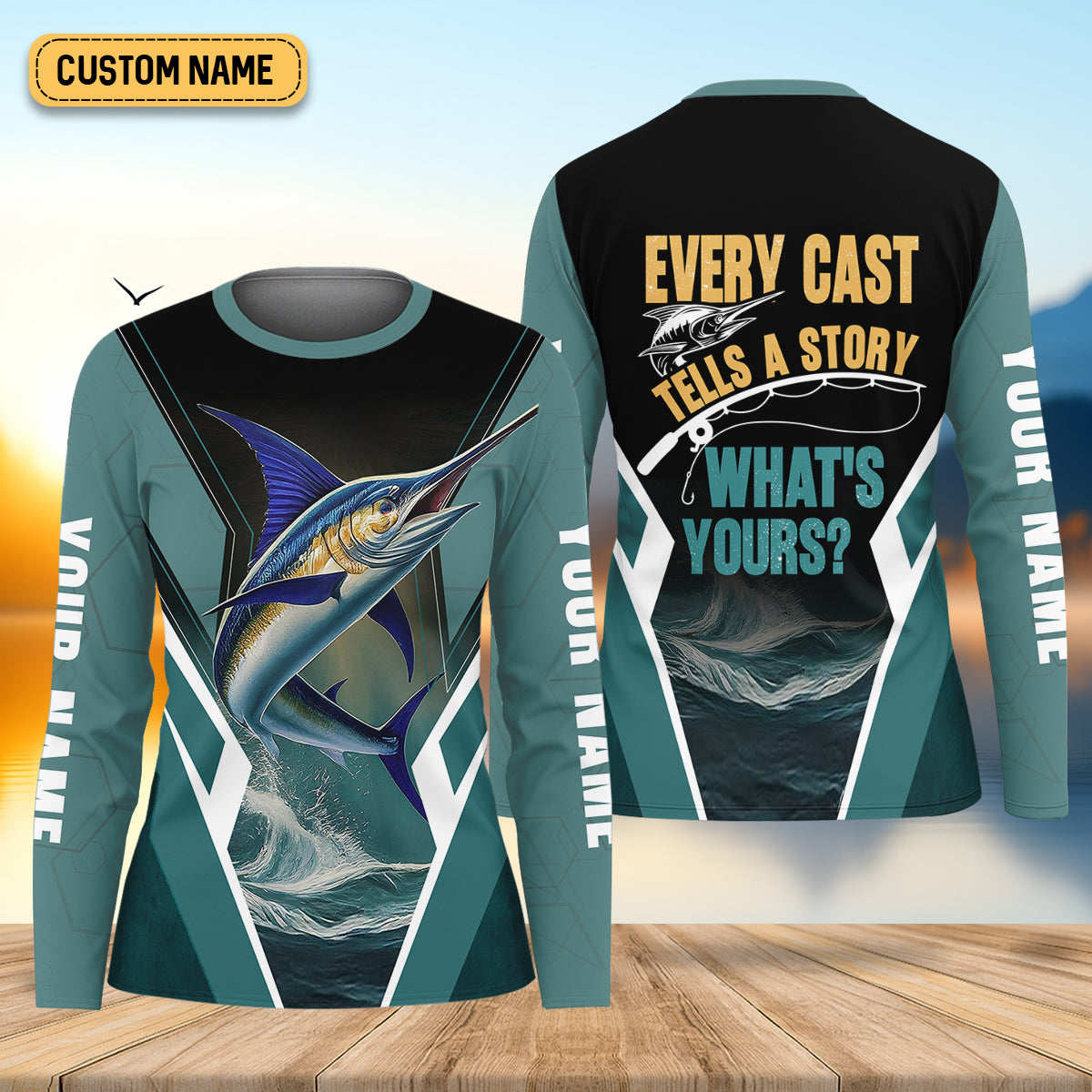 Every Cast Tells A Story Women Fishing Shirt, SPF Long Sleeve Shirts Womens, Female Fishing Shirts