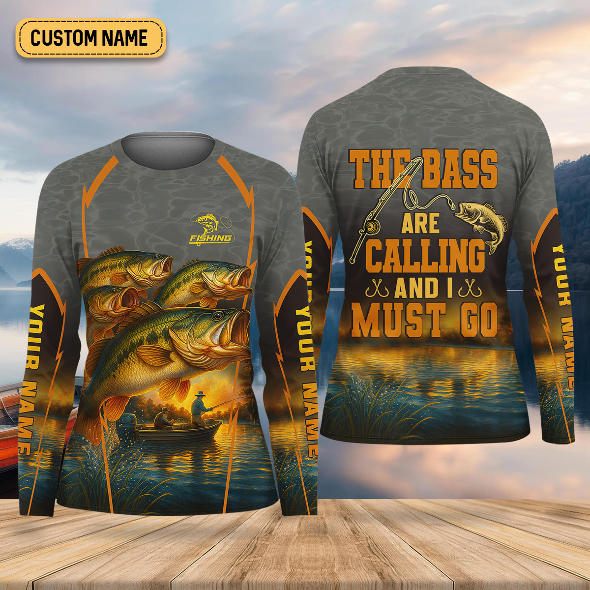The Bass Are Calling And I Must Go Largemouth Bass Fishing Women SPF Shirt , Funny Fishing Shirt