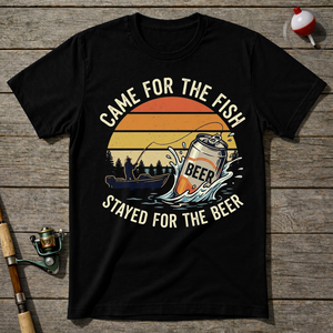 Beer Fisherman T-Shirt — Maroon
