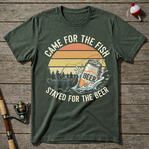 Beer Fisherman T-Shirt — Military Green