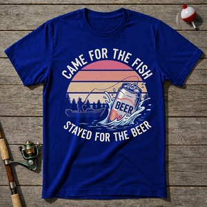 Beer Fisherman T-Shirt — Royal Blue
