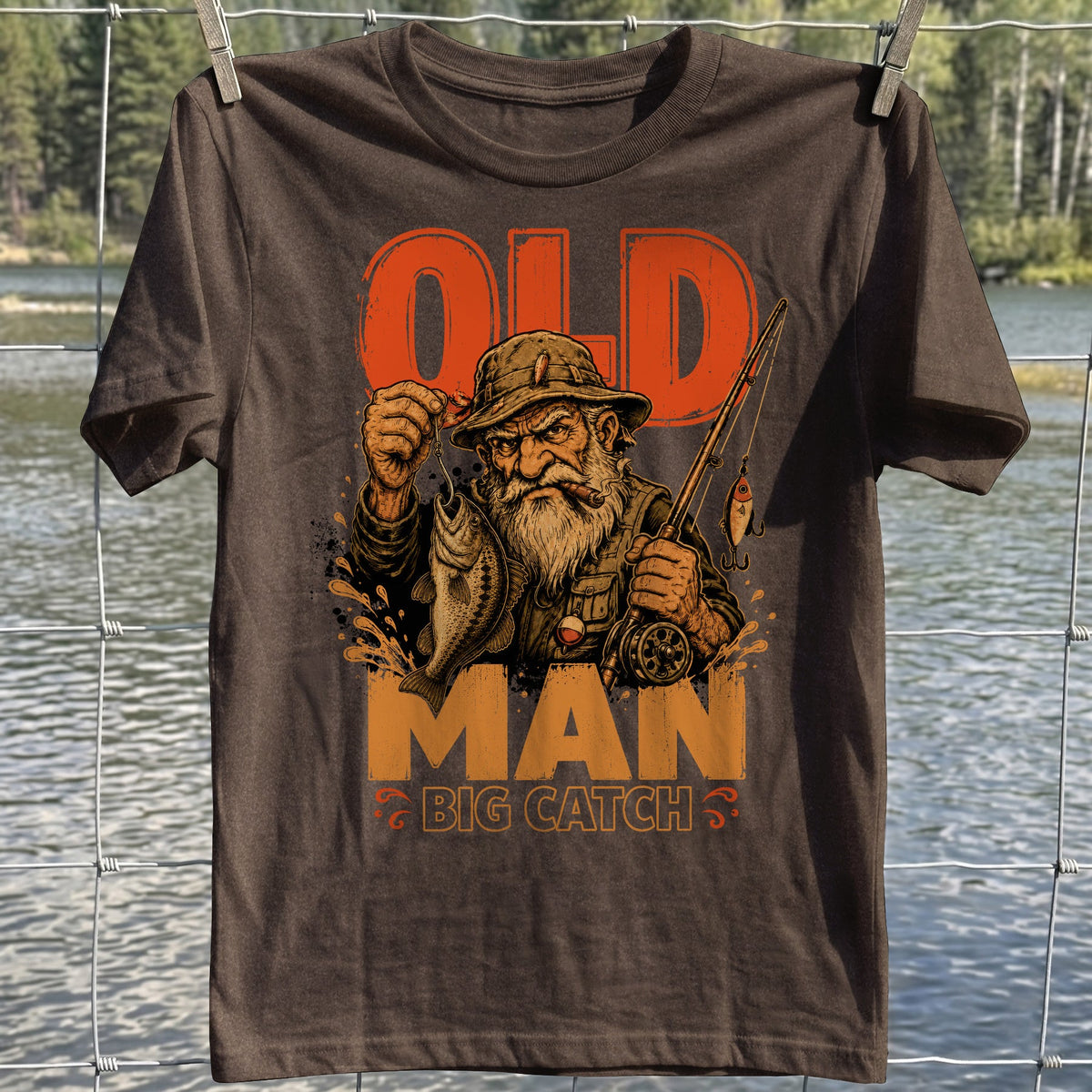 Old Man Big Catch T-shirt
