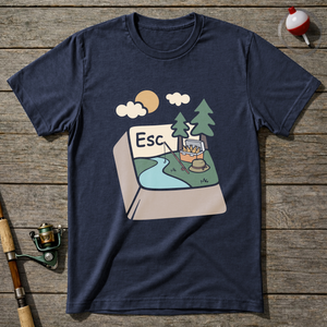 Fishing Escape T Shirt T-Shirt — Heather Navy