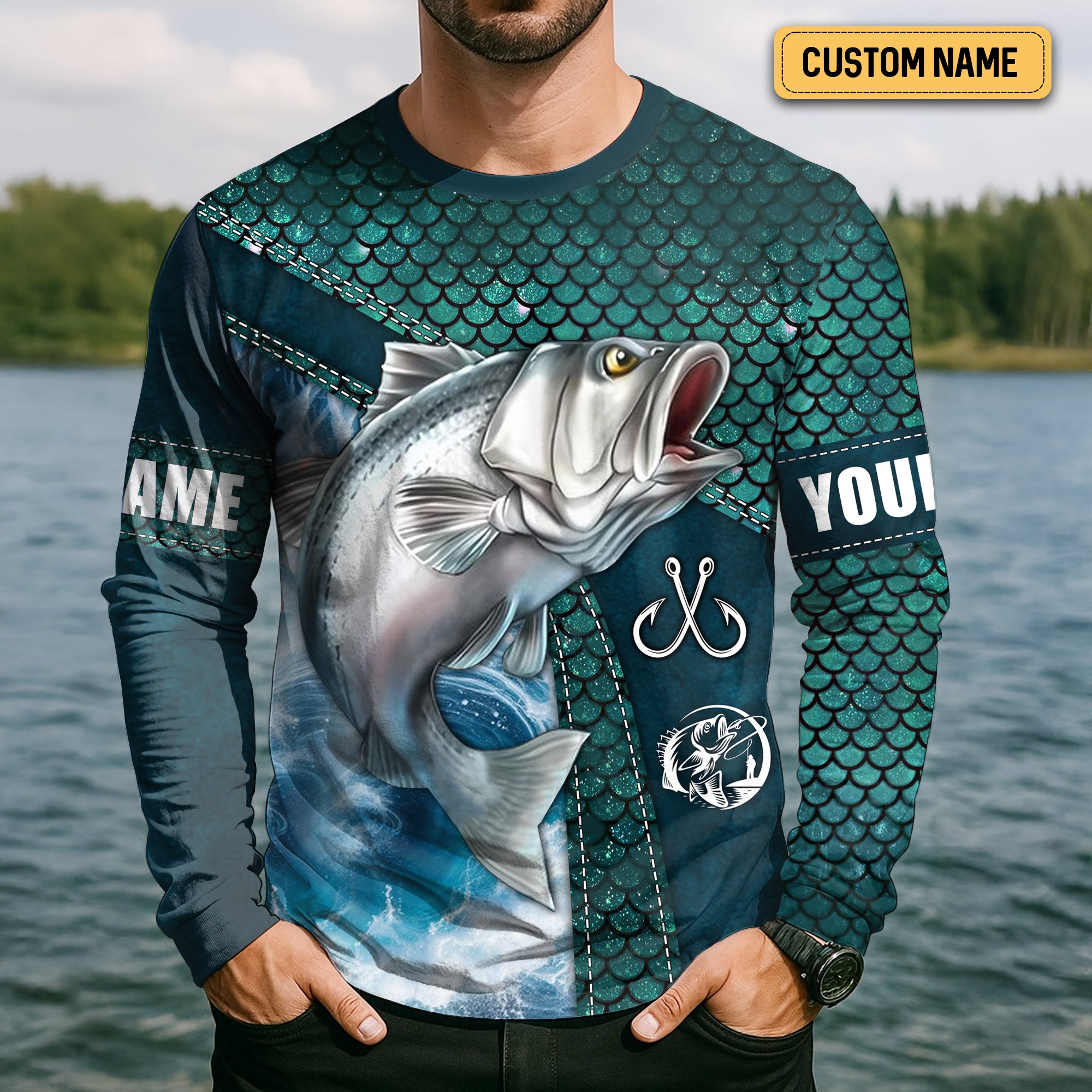 Fishing Saved Me From Becoming a Pornstar SPF Shirts For Men, Funny Fishing Shirts, Men Long Sleeve Shirt