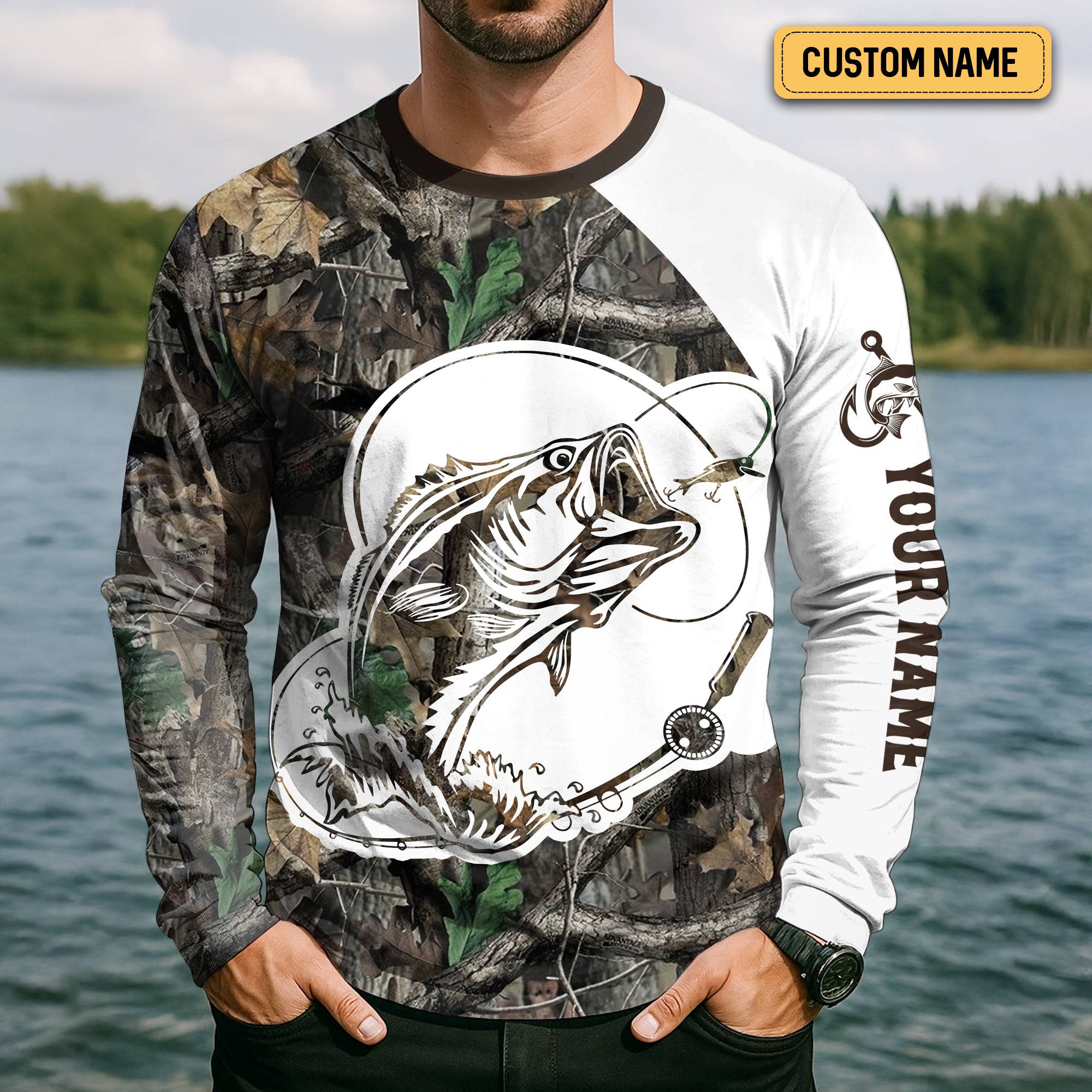 I Love It When She Bends Over Fishing Shirt, Fishing T-Shirts Funny, SPF Shirts For Men, Men Long Sleeve Shirt