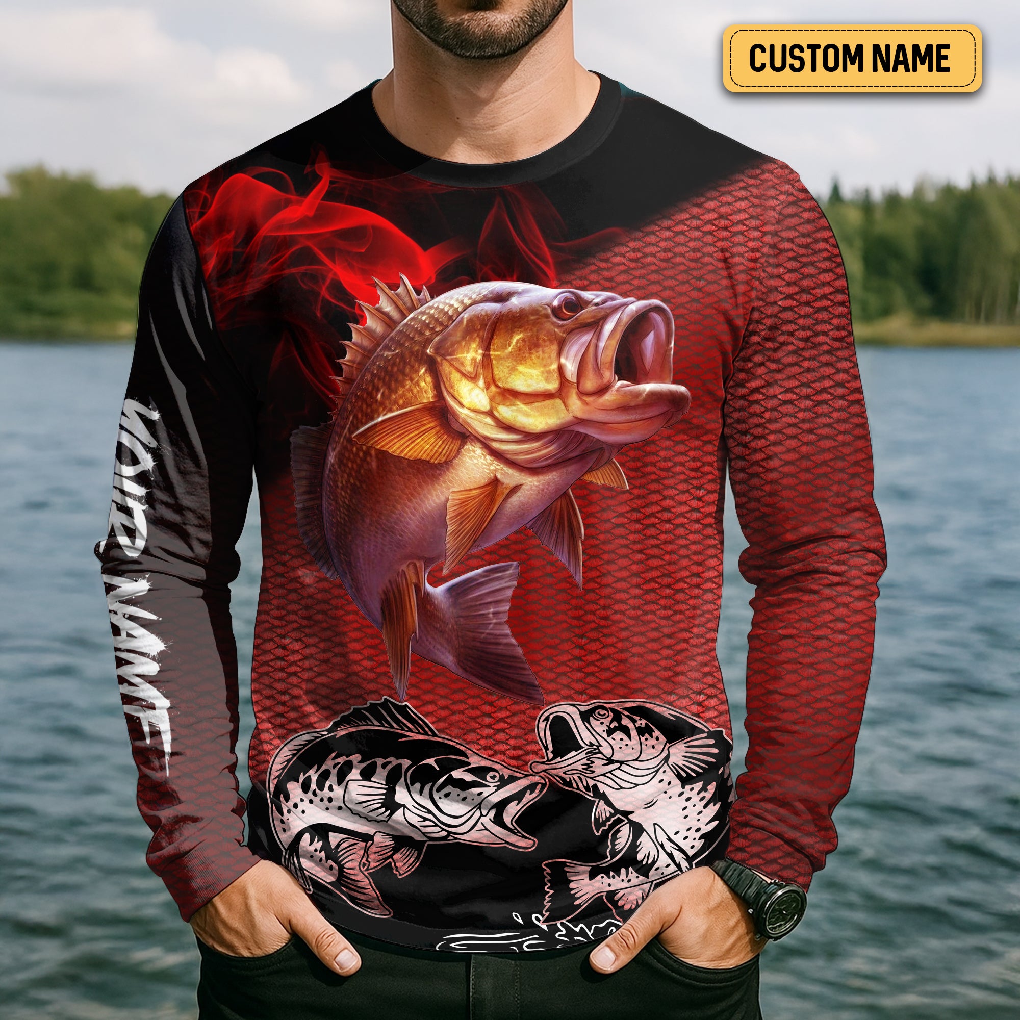 The Man The Myth The Legend, Breathable Long Sleeve Shirt, Funny Fishing T-Shirt, Men Long Sleeve Shirt