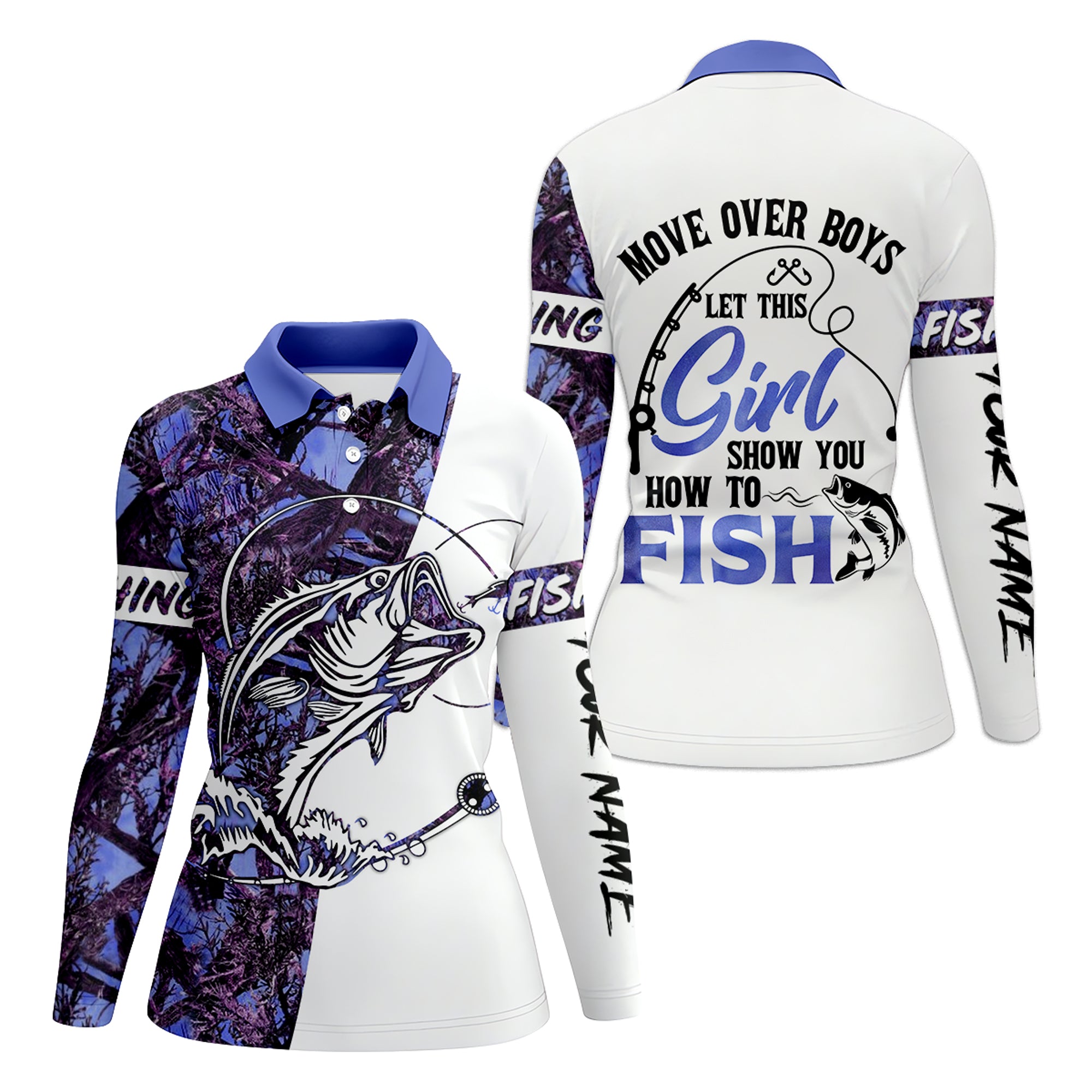 How To Fish, Purple Fishing Shirt, Fishing UPF Shirts,  Funny Fishing Shirts, UV Shirts For Women, Long Sleeve Sun Shirt