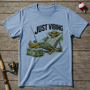 Just Vibing T-Shirt ā Light Blue