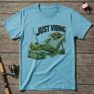 Just Vibing T-Shirt ā Sky Blue