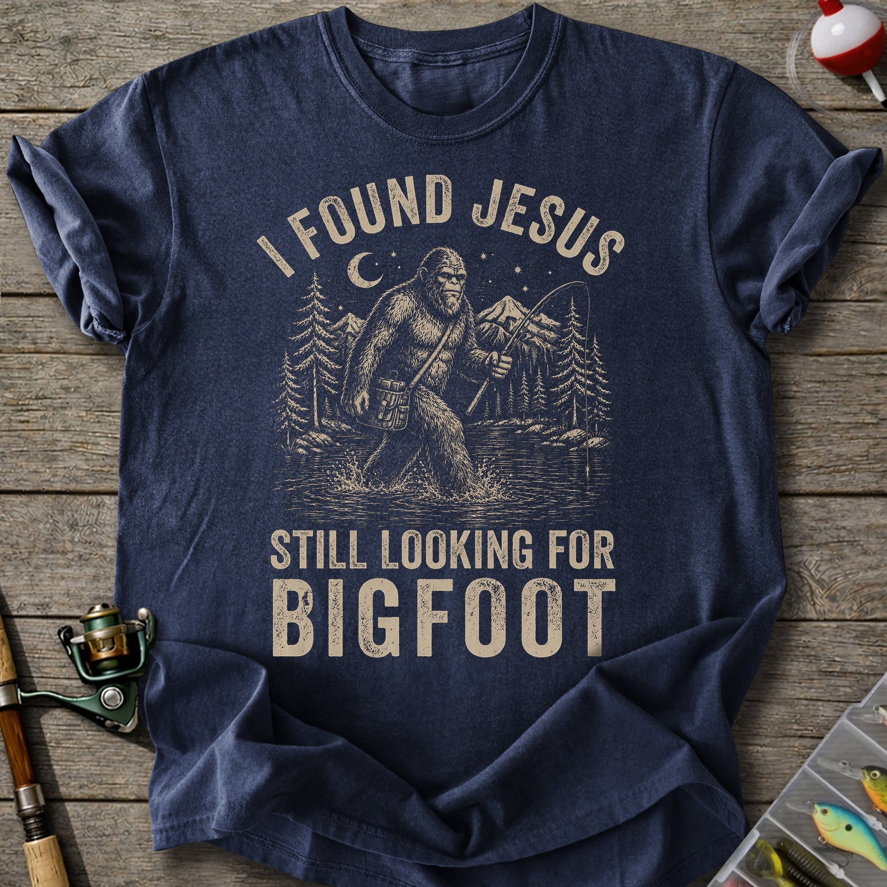 Jesus Looking For Bigfoot T-Shirt