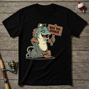 Nice Try Rookie T-Shirt — Black