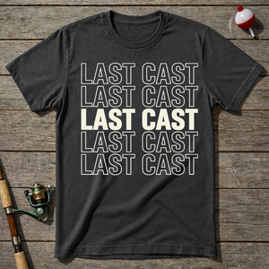 One Last Cast T-Shirt ā Charcoal