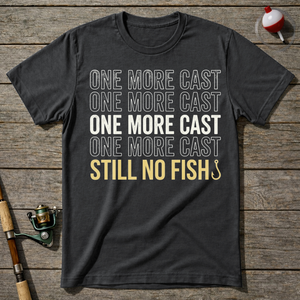 One More Cast T-Shirt — Charcoal