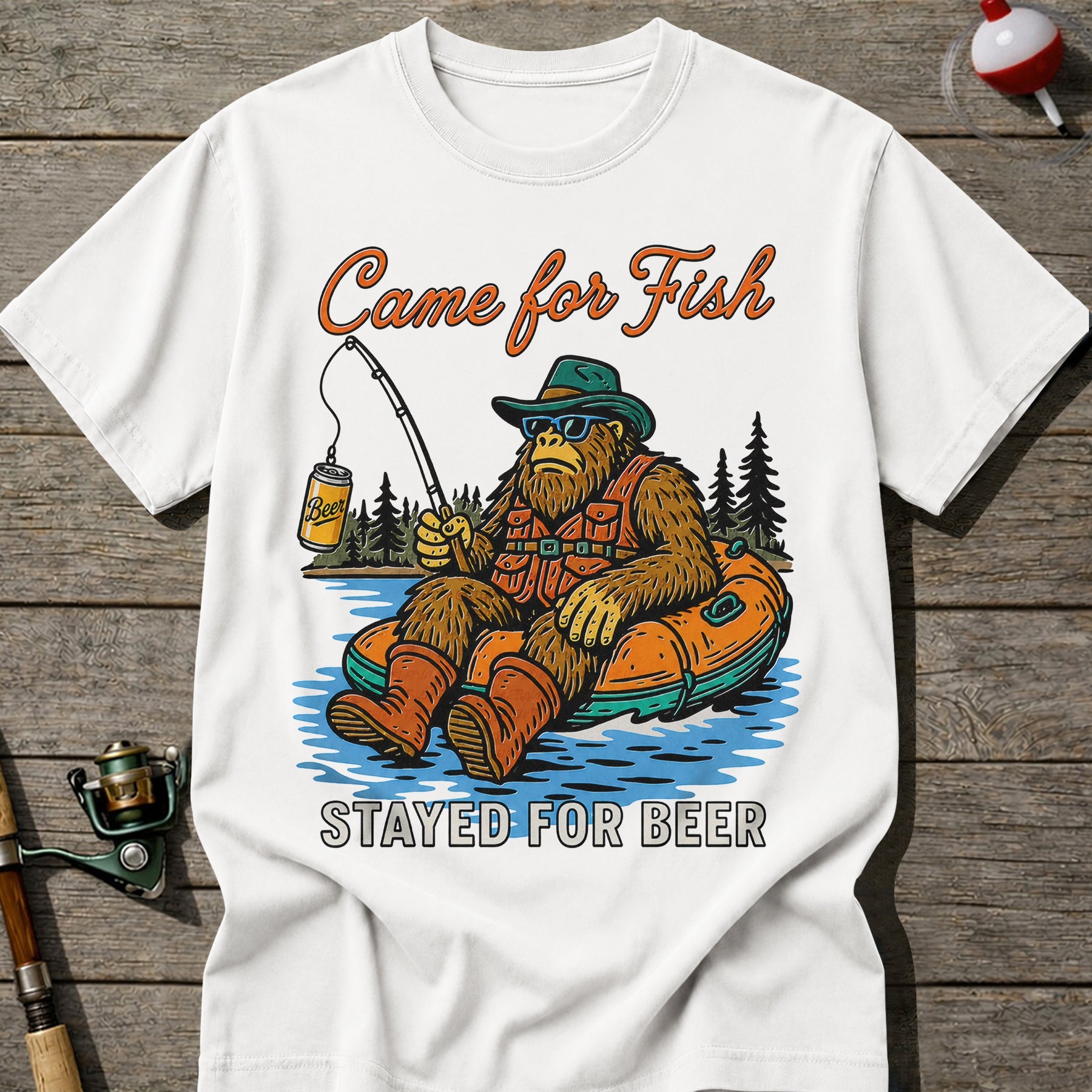 Bigfoot Beer Fishing T-shirt