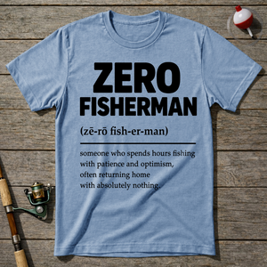 Zero Fisherman T-Shirt — Light Blue