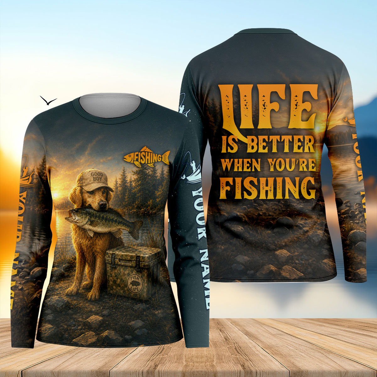 Life Is Better When You're Fishing UPF Shirt, Fishing Shirts For Women, Women's Fishing Shirts