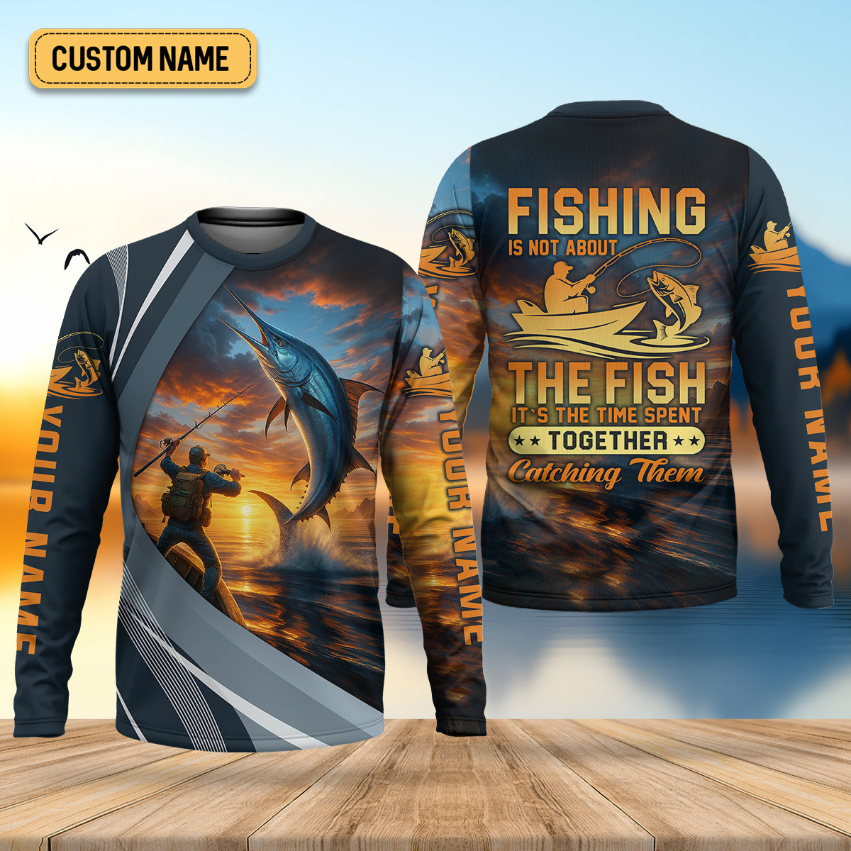 Fishing Is Not About The Fish Fishing UPF Shirts, Tournament Fishing Shirts, Men's Fishing Shirt